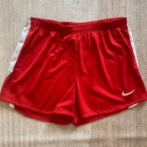 Nike Red Dri-Fit Athletic Shorts for Performance